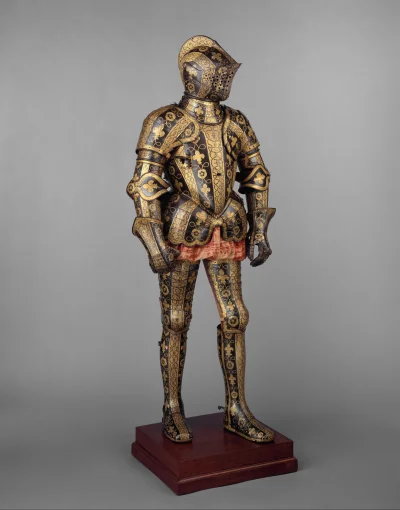 myrmekochoria - Zbroja (27.2 kg) wykonana dla Georgea Clifforda, Anglia 1586. Zbroja ...