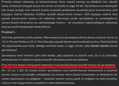 StaryWedrowiec - > w wypadku odstąpienia od umowy sprzedający ma obowiązek zwrócić ko...