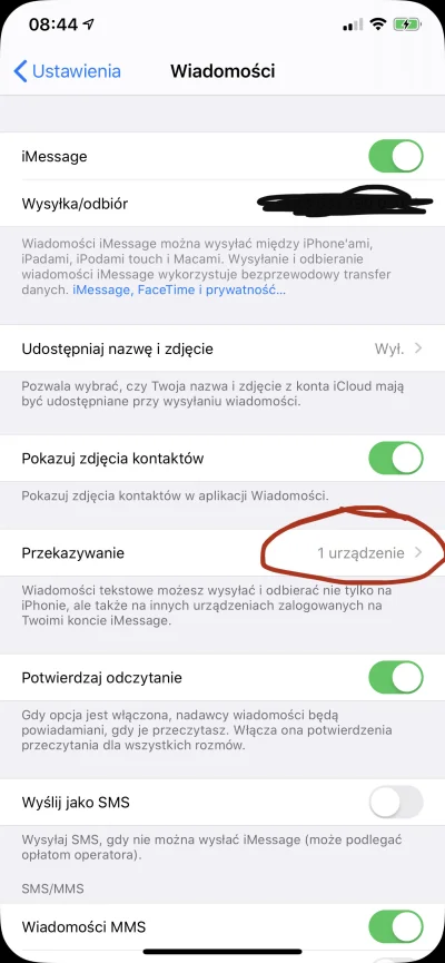 dom3ll - @michal_gol: wejdź na iPhone w ustawienia wiadomości i tam zobacz sekcje prz...