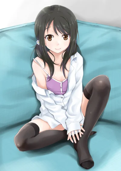 Azur88 - #randomanimeshit #idolmaster #nanakoyuka #longhair #blackhair #browneyes #za...