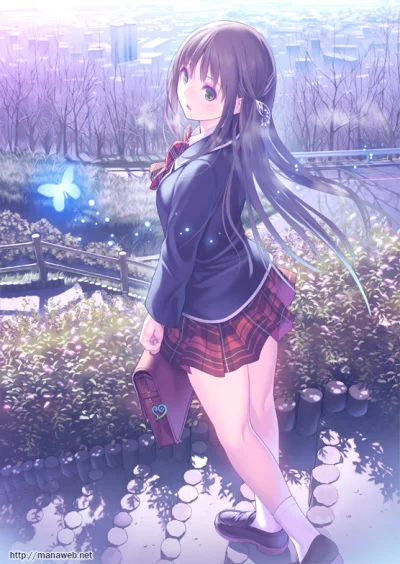 bakayarou - #randomanimeshit #originalcharacter #schoolgirl #animeart #pixiv #anime #