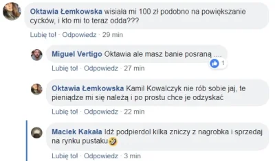 LukaszN - A ta cała Oktawia Łemkowska z fb to nie jest trollkonto jakiegoś karaczana?...