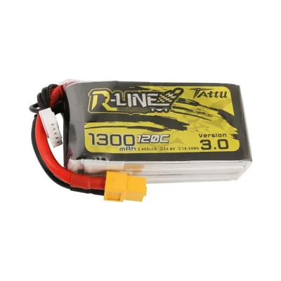 n____S - TATTU R-LINE V3.0 14.8V 1300mAh 120C 4S RC Battery - Banggood 
Cena: $24.99...