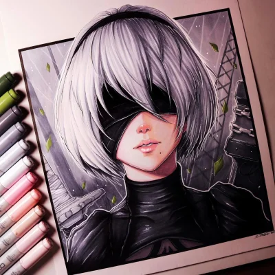 lolikon - #nier #nierautomata #2b #yorha2b #rysunek