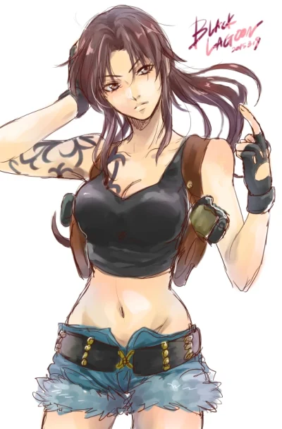 kedzior1916 - #randomanimeshit #blacklagoon #revy