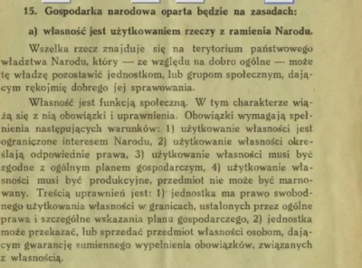 Tom_Ja - W kwestii gospodarki ONR także postulował upaństwowienie własności prywatnej...