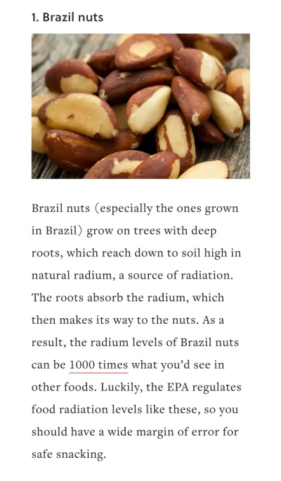 Springiscoming - Orzechy brazylijskie są 1000 razy bardziej radioaktywne niż inna żyw...