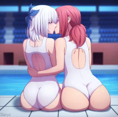 bakayarou - #randomanimeshit #keijo #sayakamiyata #nontoyogutchi #buttai #swimsuit #y...