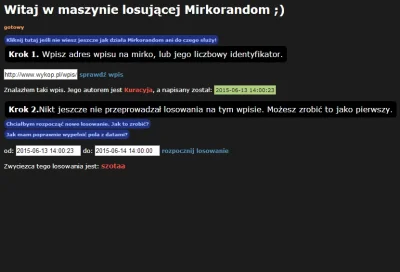 K.....a - Zwycięzcą losowania jest @szotaa, gratuluję i PW proszę odblokować ( ͡° ͜ʖ ...