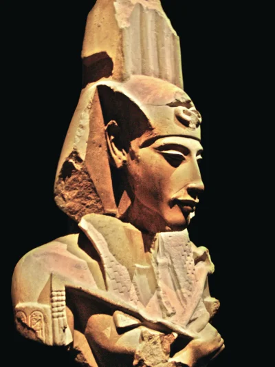 C.....l - Sztuka na Dziś:

Autor nieznany, Popiersie faraona Echnatona, piaskowiec, X...