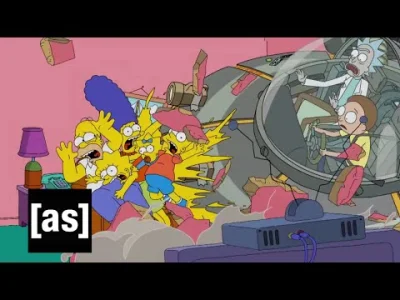 jestem-tu - Couch Gag z najbliższego odcinka "Simpsonów". Gościnnie Rick i Morty.
#s...