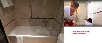 zelo1234 - @zawisza: Porównianie wzoru na ścianie przykładowej łazienki z tego hotelu...