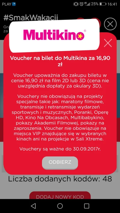 kitcre - Dobra Mirki 8 voucher do Multikina, zielonki out losowanie jak będę miał wol...