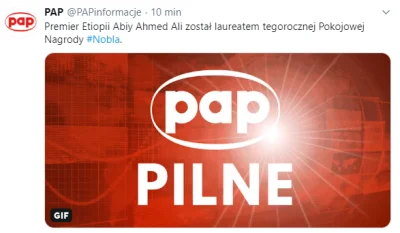 Przyczajenie - Patrzcie jaki absurd. Polska Agencja Prasowa ma  konto na Twitterze, w...