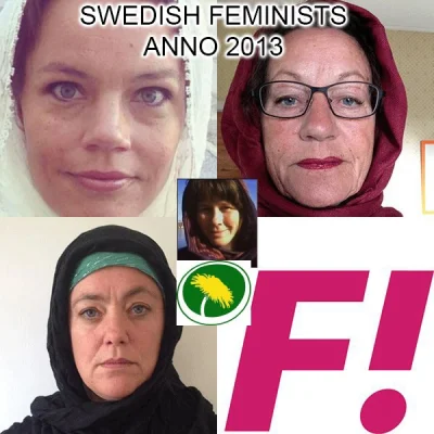 Opornik - Szweckie feministki w akcji.

(foto z akcji gdy "stanęły w obronie biednych...