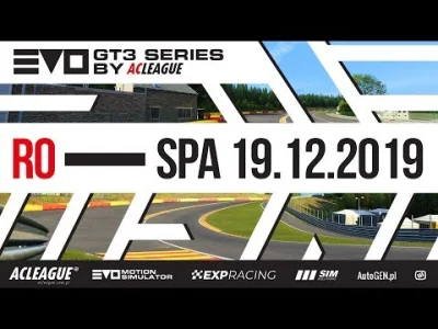 ACLeague - EVOLVE MOTORSPORT GT3 SERIES by ACLeague

Wyścig R0 SPA
listy startowe:...