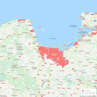 b.....y - Tak wygląda prognoza Climate Central na temat zalewania przez morza lądu za...