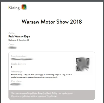 SzubiDubiDu - Mirki #rozdajo wejściówkę na Warsaw Motor Show!
Wykupiłem karnet na 2 ...