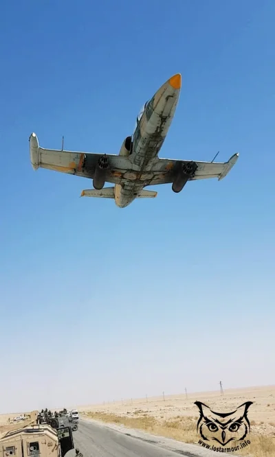 s.....1 - Ładne ujęcie ( ͡° ͜ʖ ͡°) L-39 Albatros i na drodze #ichtamniet 
#syria #mi...