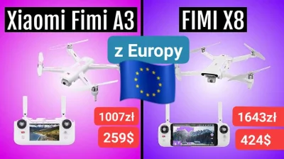 sebekss - Tylko 424$ [1643zł] za drona Xiaomi FIMI X8 SE z Europy❗
Fimi A3 z Europy ...