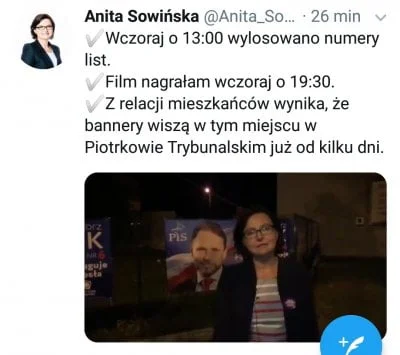 spere - @SnikerS89: jeśli Lorek plakaty drukował po głosowaniu, po co cyrk z naklejka...