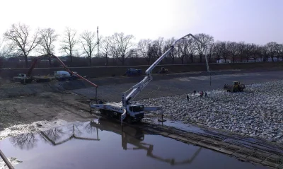 k.....1 - Przebudowa kanału powodziowego we #wroclaw . Z gruszki do pompy z pompy do ...