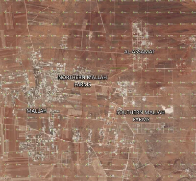 60groszyzawpis - Zdjęcie satelitarne w wysokiej rozdzielczości, okolicy farm al-Malla...
