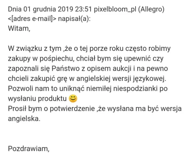 Adriarro - Bardzo miło mi się zrobiło jak to przeczytałem. Polecam tego allegrowicza ...