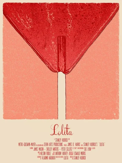 przemho - Plakat do filmu "Lolita" (reż. S. Kubrick) stworzony przez Bartosza Kosowsk...
