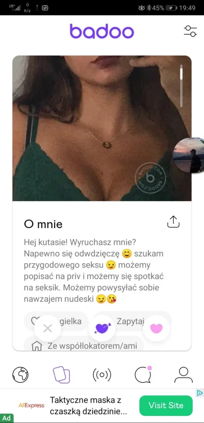 n.....n - No pocaluj mnie w dupe Mirek
#badoo# #tinder