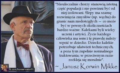 JanuszKarierowicz - Beka z idiotów którzy mówią "korwin nienawidzi niepełnosprawnych"...