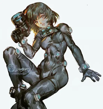 M.....n - #randomanimeshit #anzuyamasaki #gantz #anime #animeart #girlsandguns