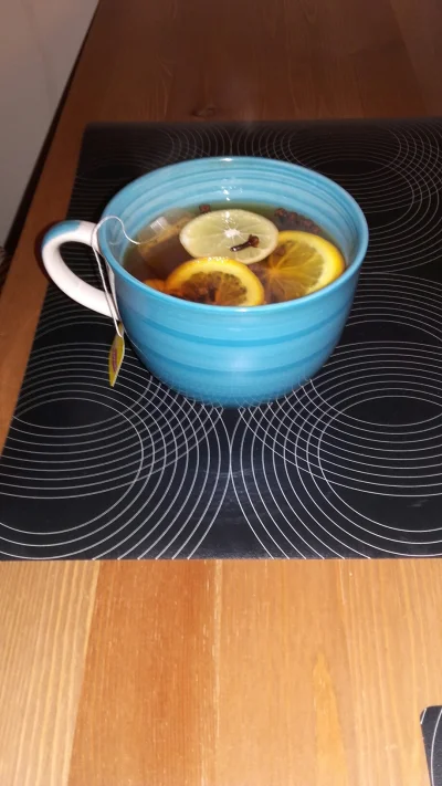 Agrinez - Mirki, pijcie ze mno niedzielno herbatę z cytryno, pomaranczo, goździkami i...