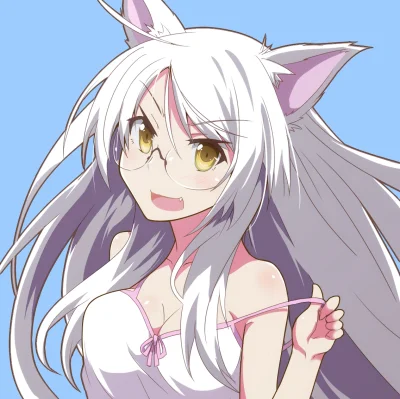 Banri - #randomanimeshit #monogatari #blackhanekawa #neko #kemonomimi #meganekko