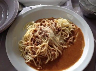 mateusz_k - @ameliniowyguzik spaghetti na obiad. Wygląda jak wygląda... Ale też nie j...