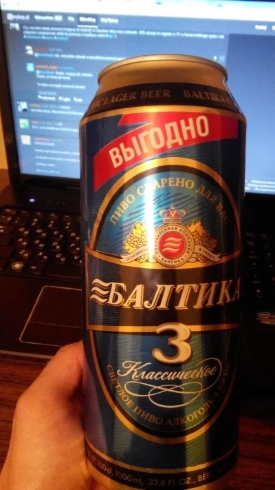 Hamalesn - Litrowa Baltika 3, wasze zdrowie Mirki!
#pijzwykopem #piwo #rosja