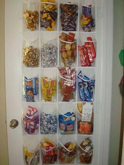 nietrzymryjskiowczarek - #LifeHack: Use your shoe organizer to hold your candy after ...