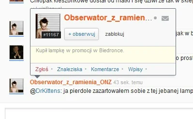 whiteduck - @ObserwatorzramieniaONZ: O ty! Zapisałem sobie co z ciebie za gagatek!


...