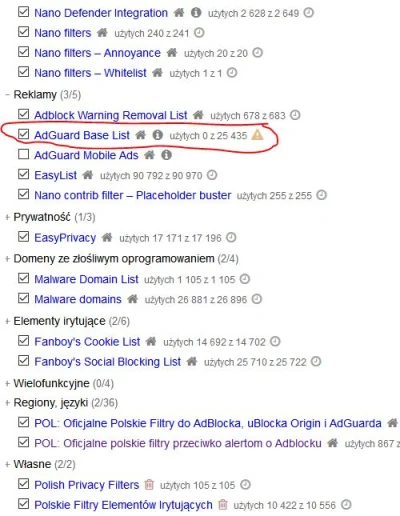 maross81 - @ruum: Właśnie coś się porobiło z filtrami "AdGuard Base List".
Kiedy mam...