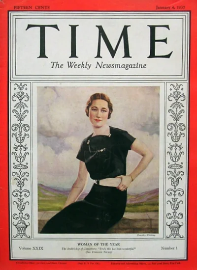 nexiplexi - Okładki Time'a
Wallis Simpson - 4 I 1937- Człowiek roku 1936 r.
#ciekaw...