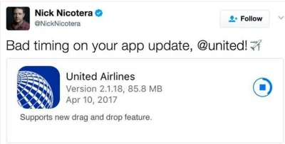 slusarz - Nowa apka United Airlines

#heheszki #united #unitedairlines #afera