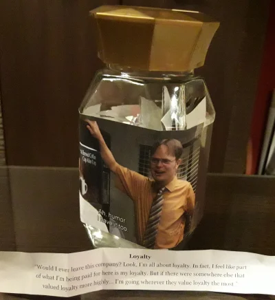 e.....8 - Będę codziennie wrzucać jedną mądrość Dwigtha z Jar of Dwight Schrute's Con...