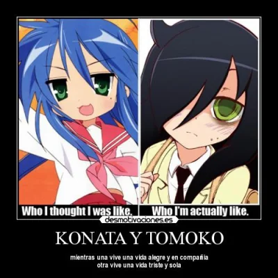 E.....a - #randomanimeshit #watamote #luckystar #konata