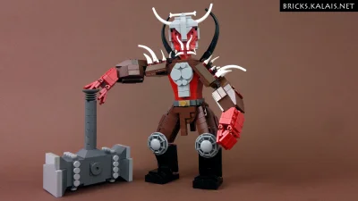 Kalais - Jednodniowy eksperyment z dużą postacią z #LEGO. Blood Orc, czyli Krwawy Ork...