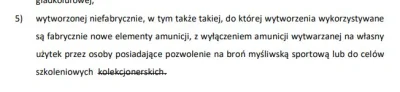 S.....r - @mathix: W tym projekcie jest też zakaż elaboracji ammo do bronie posiadane...