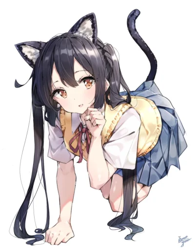 bakayarou - #randomanimeshit #keion #azusanakano #kemonomimi #nekomimi #schoolgirl #a...