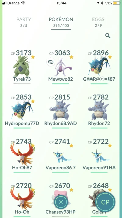 JohnnyAK11 - Co lepiej upować? Następne mewtwo 82 IV, czy shiny kyogre 96 IV? Oto moj...