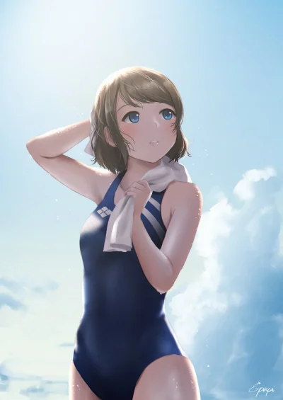 kedzior1916 - #randomanimeshit #lovelive #lovelivesunshine #youwatanabe #swimsuit @Mi...