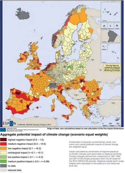 ynks88 - Według UE, efekty zmian klimatu będą w całej Unii najbardziej pozytywne dla ...