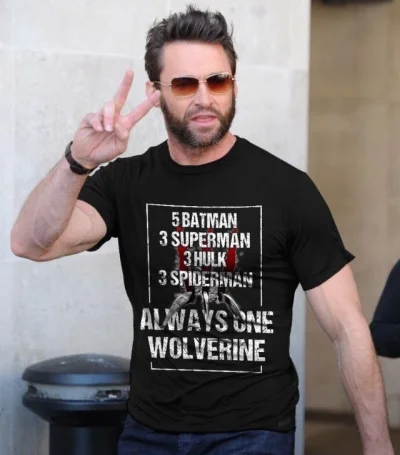 A.....h - Siła Argumentu i Argument Siły na jednym t-shircie - Hugh Jackman 
#film #...